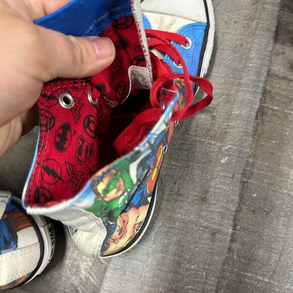 Converse All Star Justice League America Comic DC High Top Sneakers Shoes Mens 6 - Picture 5 of 16
